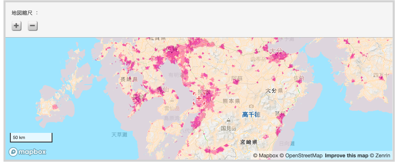 【調査結果】熊本県でLINEMOの電波と速度を現地調査してきた【圏外？】 kumamoto-denpa-erea-map-002