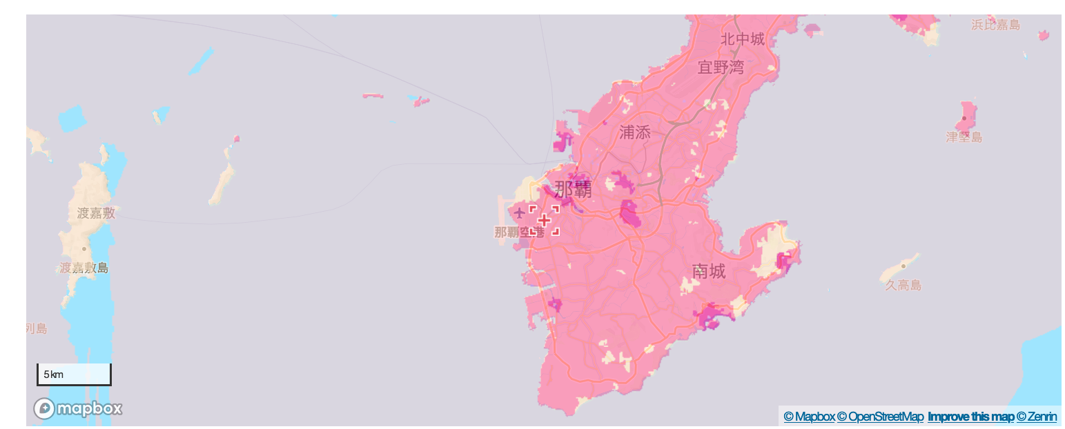 【圏外？】LINEMOは沖縄県那覇市では電波があるのか調査してきた naha-map-002